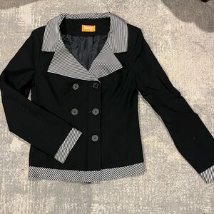 Double-Breasted Women's Wool Blend Jacket